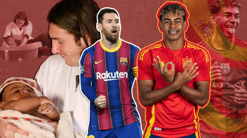 Lamine yamal messi baby photo | lamine yamal messi origin story